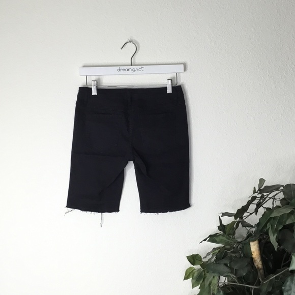 Klique B Black Bermuda Denim Shorts - Picture 6 of 6